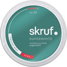 Skruf Super White Frozen Mint Superslim Xtra Strong
